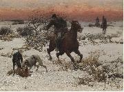 Alfred William Hunt,RWS The hunters oil painting picture wholesale